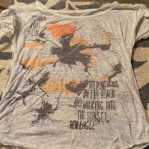 American Eagle Outfitters Cream Vintage T-Shirt
